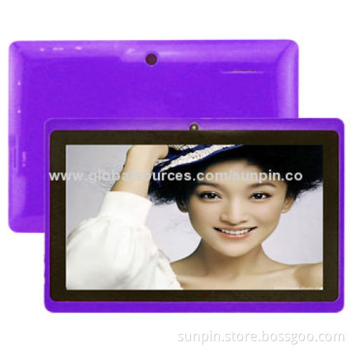 Cheap wholesale colorful 7-inch mini tablet PC with HD screen 1,024*600 dual camera